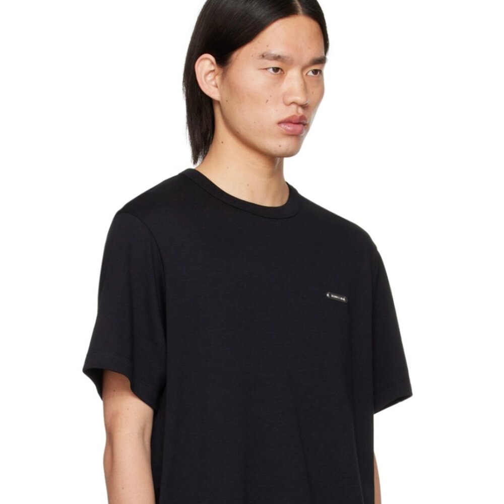 Helmut Lang Black Plaque T-Shirt 2XS